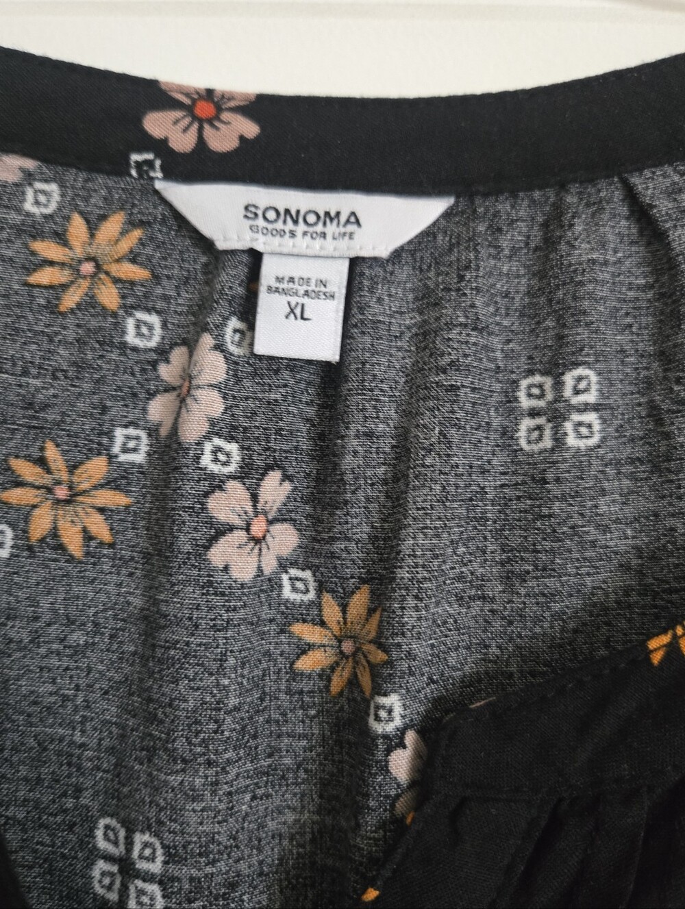 Sonoma Goods for Life black blouse Size XL - Picture 3 of 5